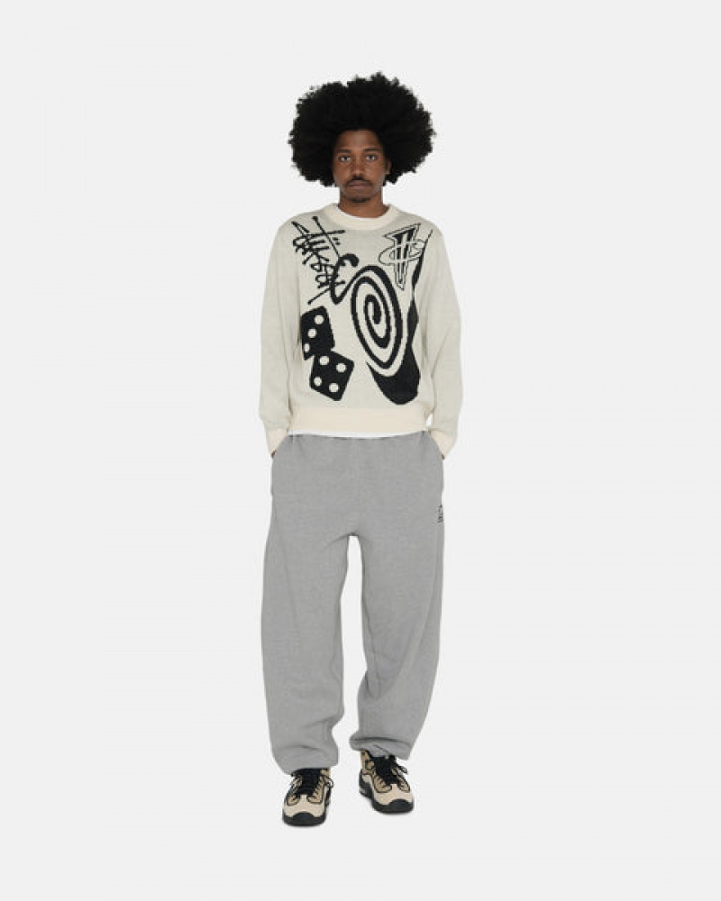 Stussy Fleece Pant Sweathose Herren Dunkelgrau Österreich | ELM-6511