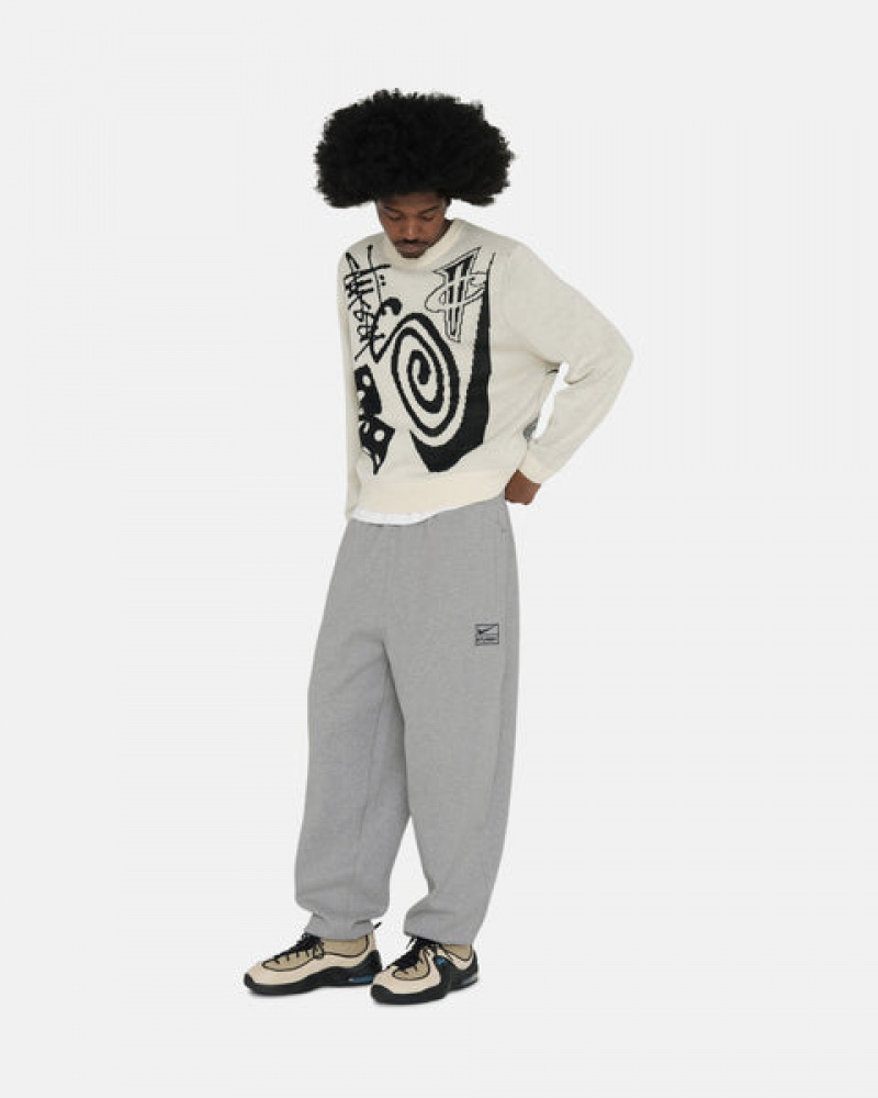 Stussy Fleece Pant Sweathose Herren Dunkelgrau Österreich | ELM-6511