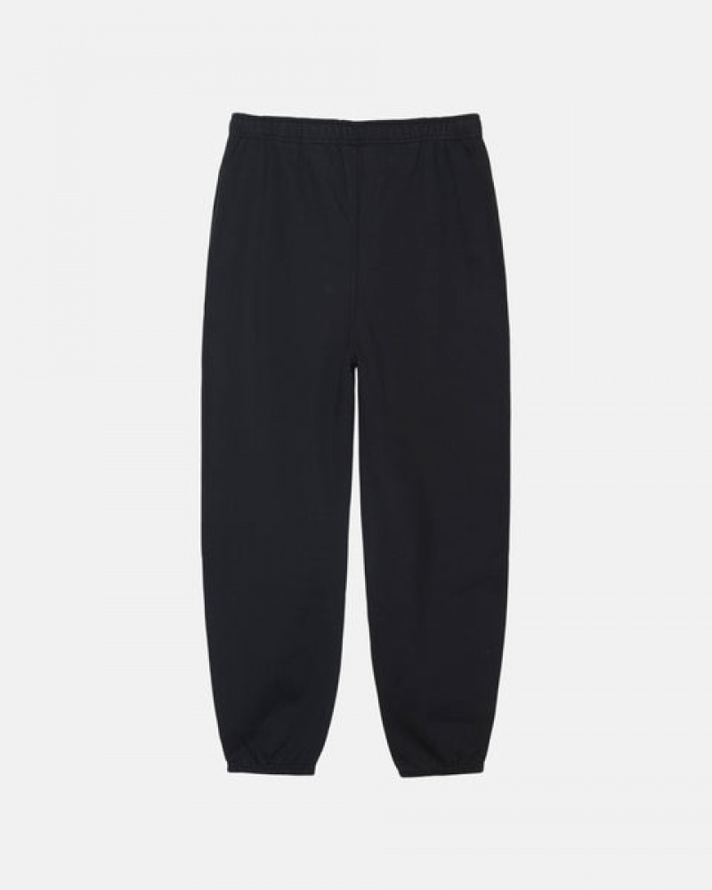 Stussy Stone Wash Fleece Pant Sweathose Herren Schwarz Österreich | MVN-4664