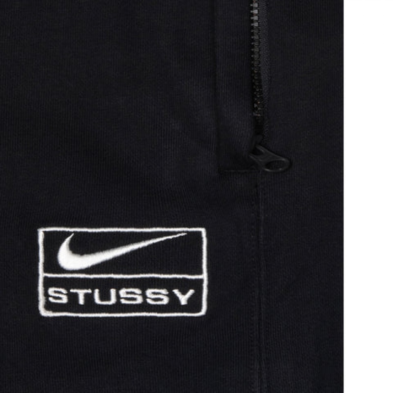 Stussy Stone Wash Fleece Pant Sweathose Herren Schwarz Österreich | MVN-4664