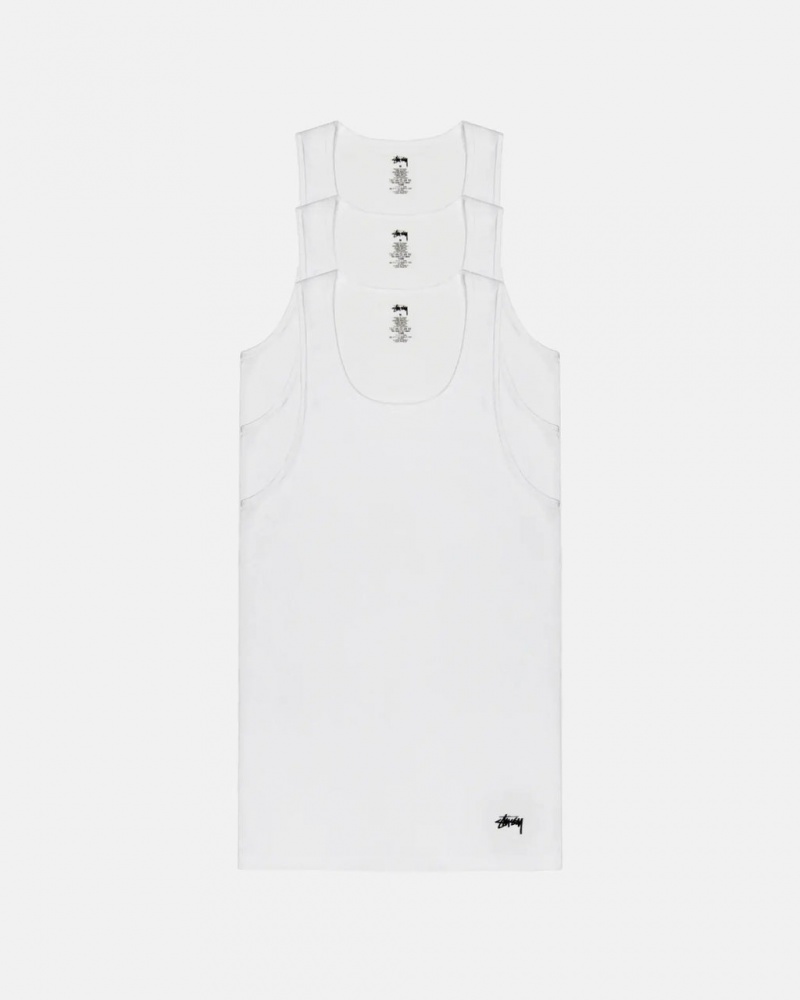 Stussy Stussy Tank Undershirt Hemd Damen Weiß Österreich | VVL-9509