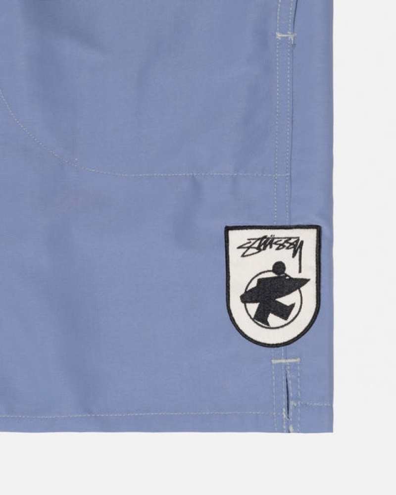 Stussy Surfman Patch Wasser Kurzes Bademode Herren Blau Österreich | ICI-1808