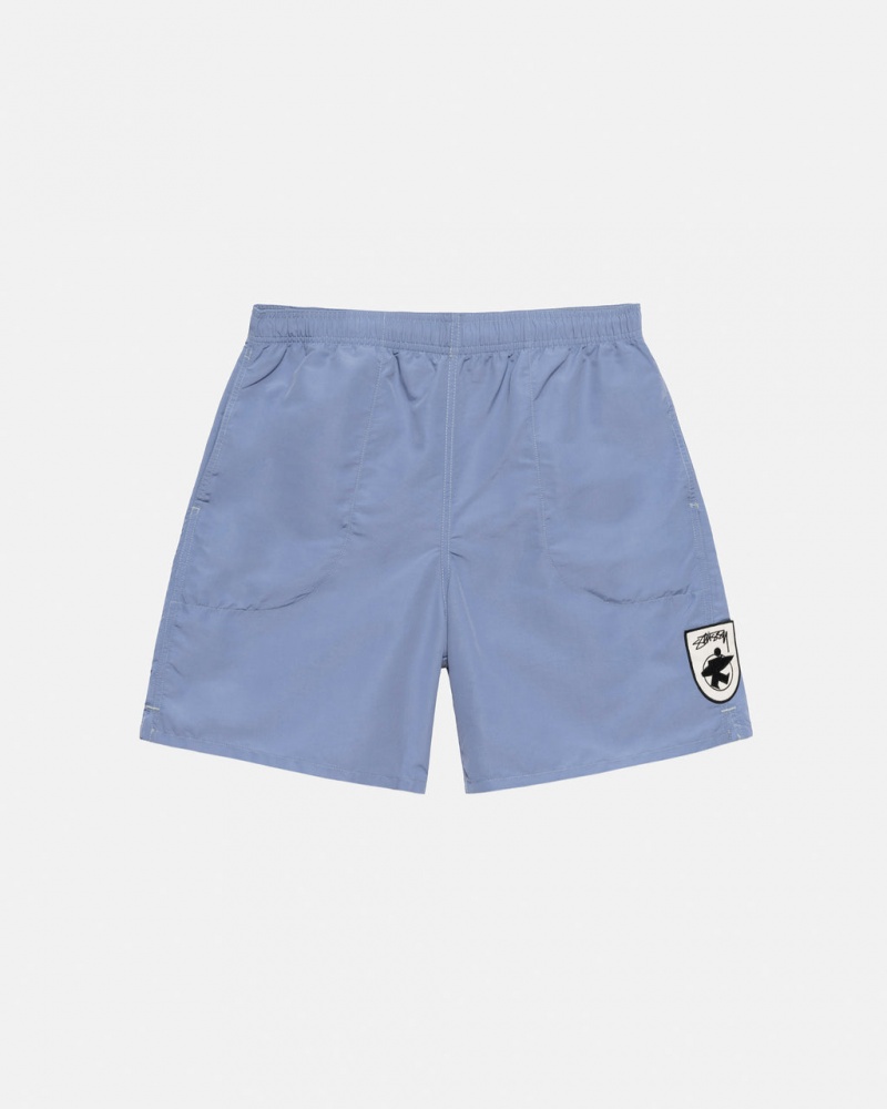 Stussy Surfman Patch Wasser Kurzes Bademode Herren Blau Österreich | ICI-1808