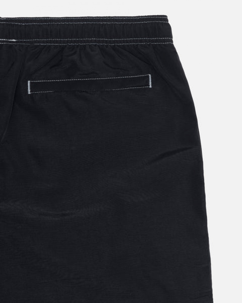 Stussy Surfman Patch Wasser Kurzes Bademode Damen Schwarz Österreich | SBN-3230