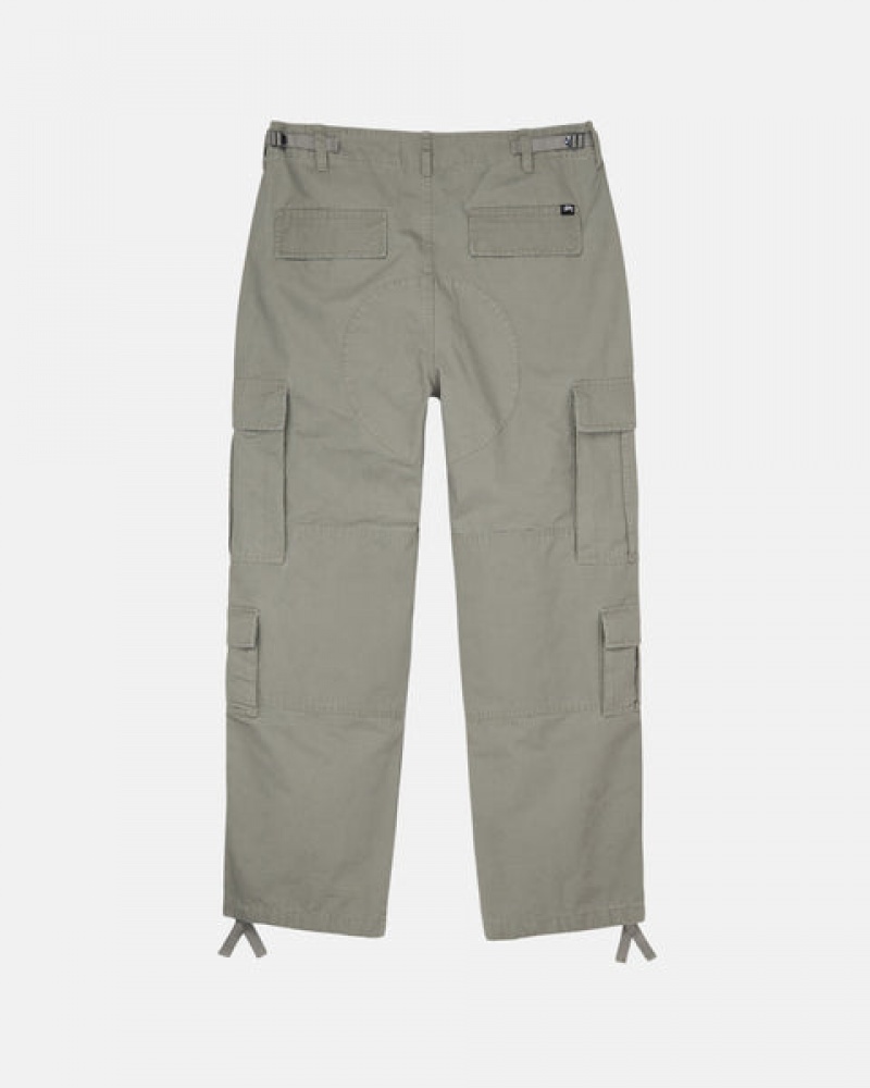 Stussy Surplus Cargo Ripstop Hose Damen Olivgrün Österreich | ITW-0795