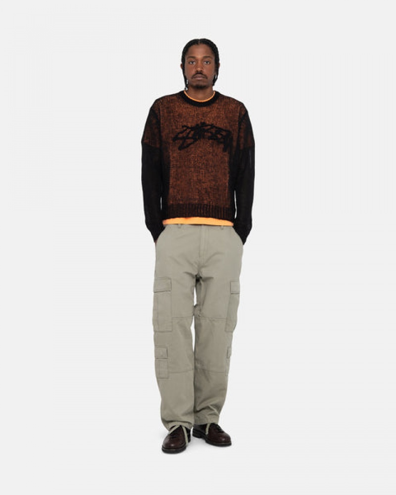 Stussy Surplus Cargo Ripstop Hose Damen Olivgrün Österreich | ITW-0795