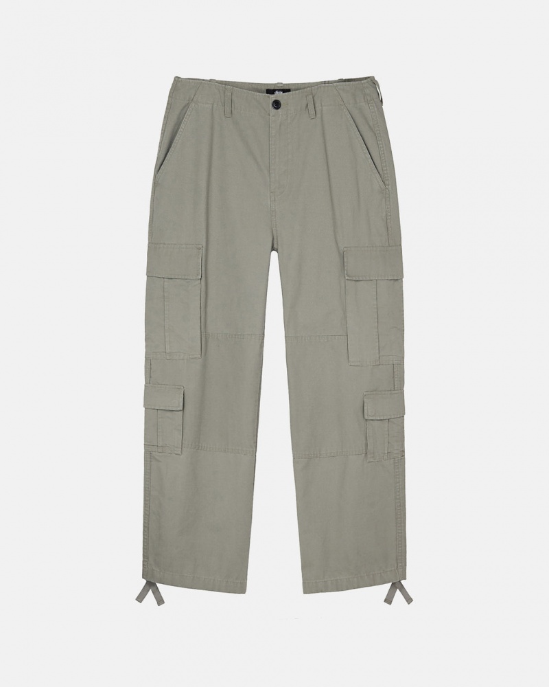 Stussy Surplus Cargo Ripstop Hose Damen Olivgrün Österreich | ITW-0795