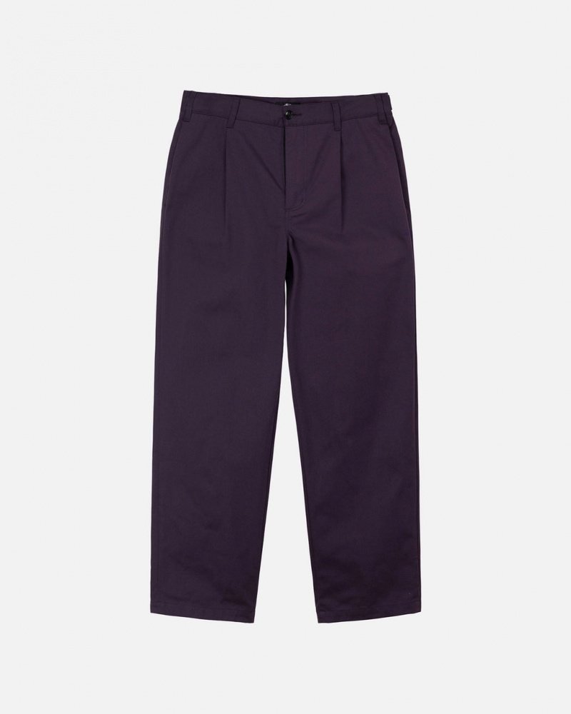 Stussy Twill Volume Falten Trouser Hose Herren Lila Österreich | FOV-2179