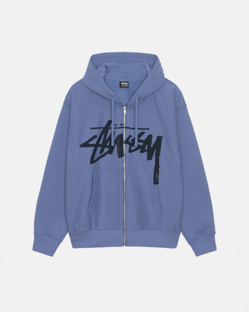 Stussy Venus Zip Hood Sweatshirts Herren Königsblau Blau Österreich | QSL-5508