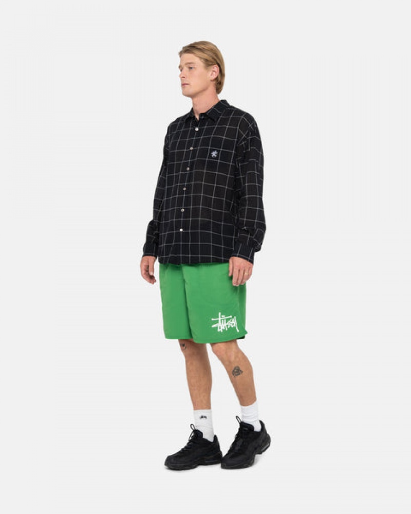 Stussy Wasser Kurzes Big Basic Kurze Hose Herren Grün Österreich | GPN-6778