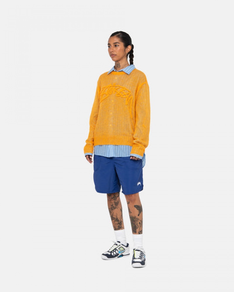 Stussy Wasser Kurzes Stock Kurze Hose Damen Blau Österreich | XLZ-3561