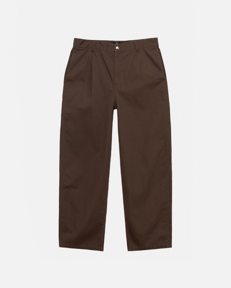 Stussy Workgear Trouser Twill Hose Damen Braun Österreich | VRM-9059