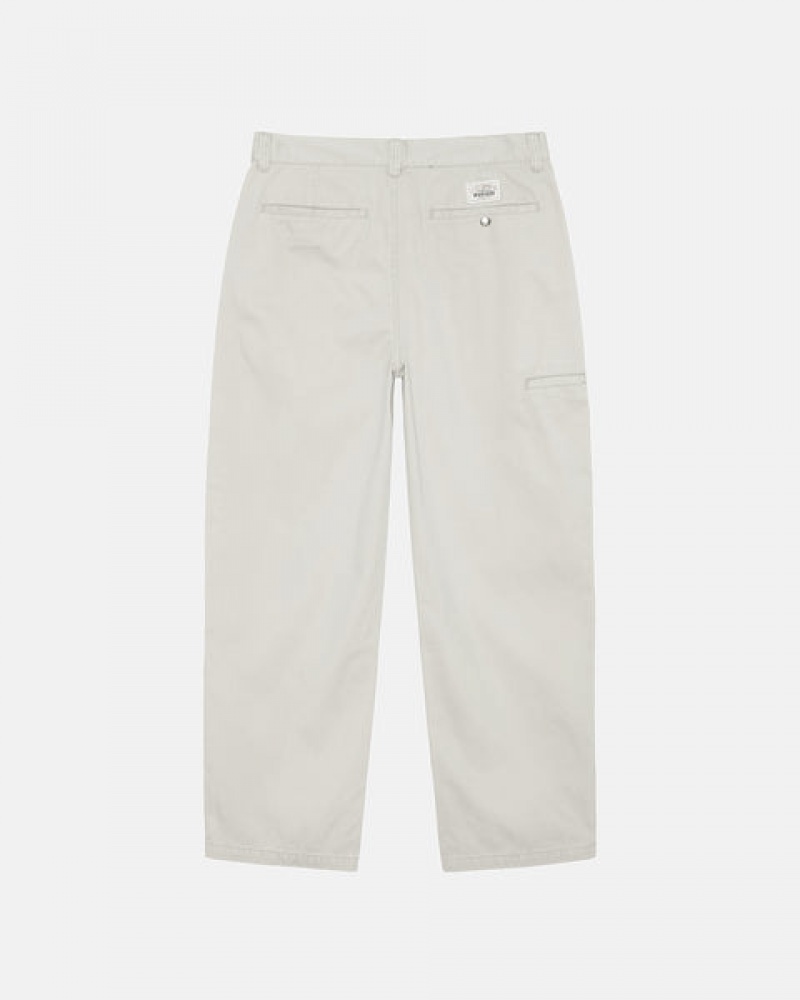 Stussy Workgear Trouser Twill Hose Damen Weiß Österreich | VSA-2147