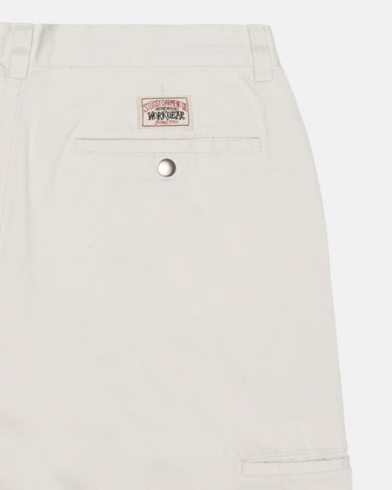 Stussy Workgear Trouser Twill Hose Damen Weiß Österreich | VSA-2147