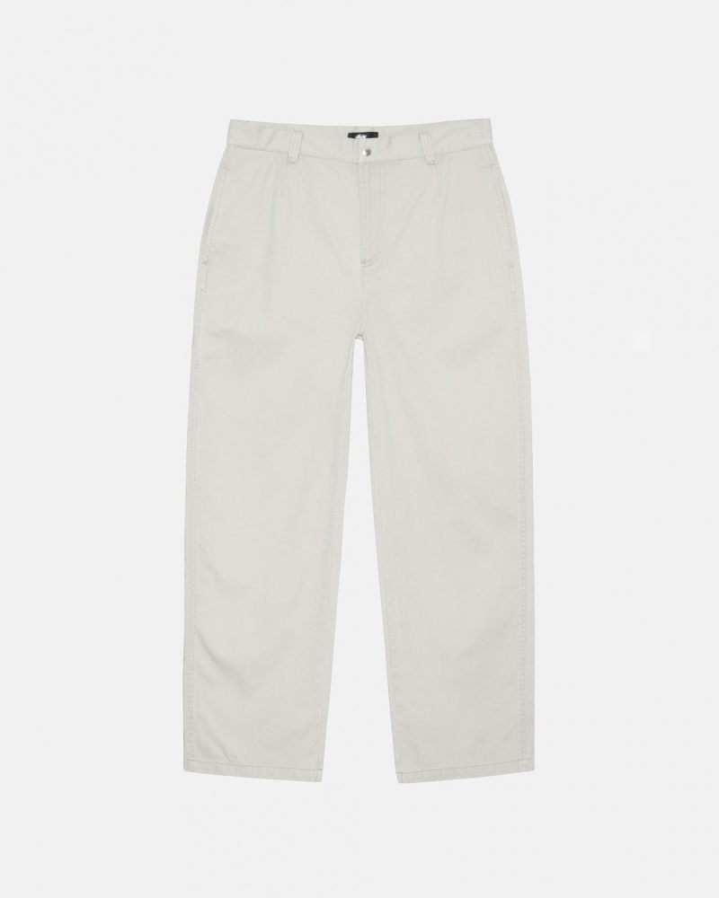 Stussy Workgear Trouser Twill Hose Damen Weiß Österreich | VSA-2147