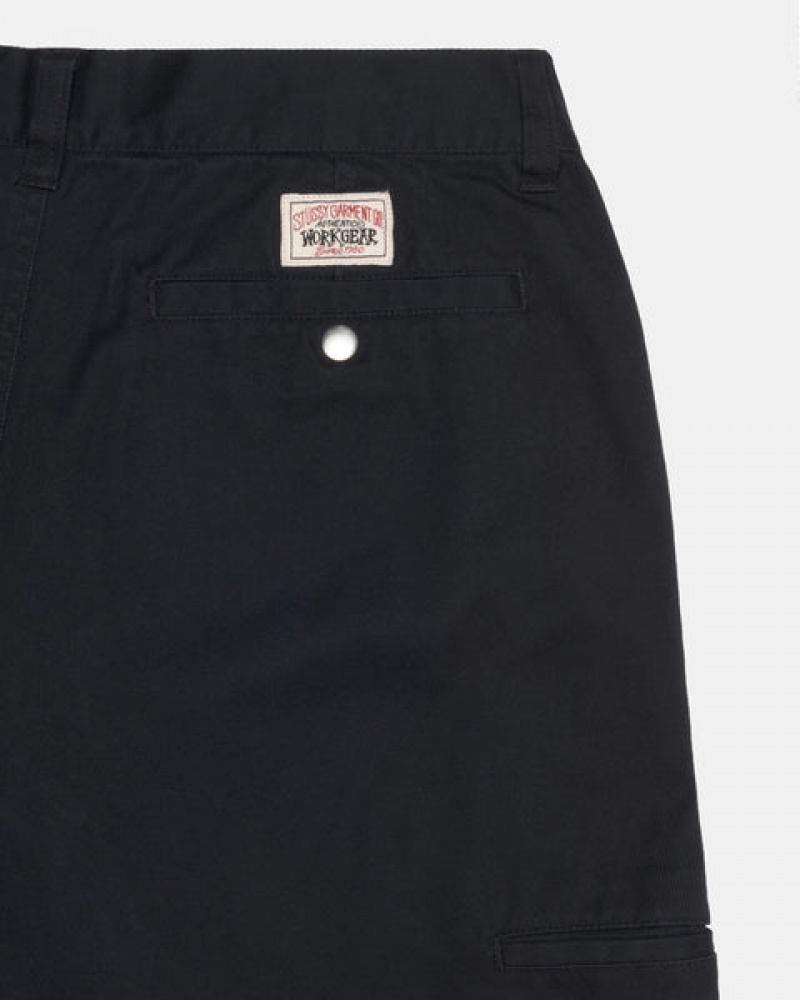 Stussy Workgear Trouser Twill Hose Herren Schwarz Österreich | LPI-0046